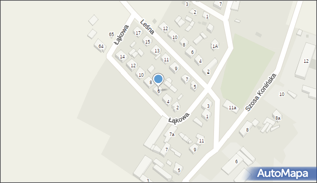 Stawiszyn, Łąkowa, 6, mapa Stawiszyn
