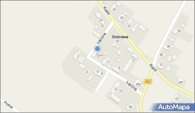 Stobrawa, Łączna, 1, mapa Stobrawa