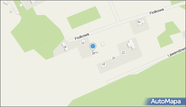 Straduń, Lawendowa, 16, mapa Straduń