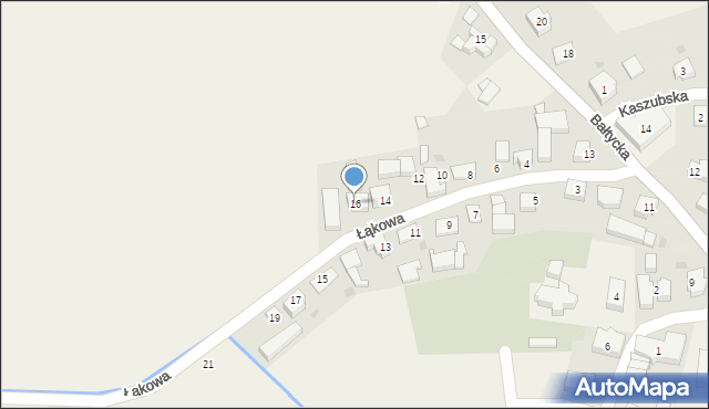 Strzelno, Łąkowa, 16, mapa Strzelno