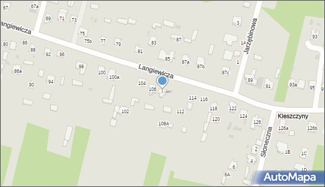 Suchedniów, Langiewicza Mariana, gen., 108, mapa Suchedniów