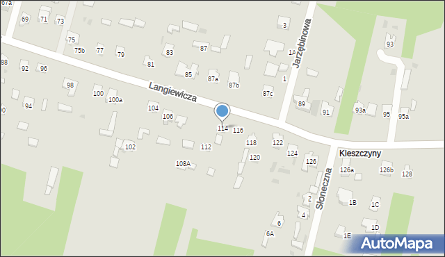 Suchedniów, Langiewicza Mariana, gen., 114, mapa Suchedniów