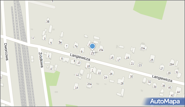 Suchedniów, Langiewicza Mariana, gen., 13, mapa Suchedniów