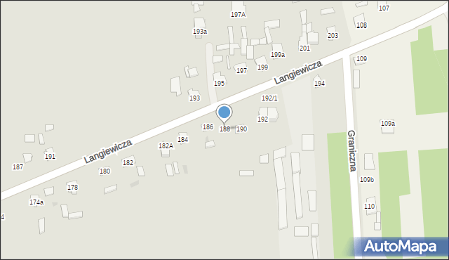 Suchedniów, Langiewicza Mariana, gen., 188, mapa Suchedniów