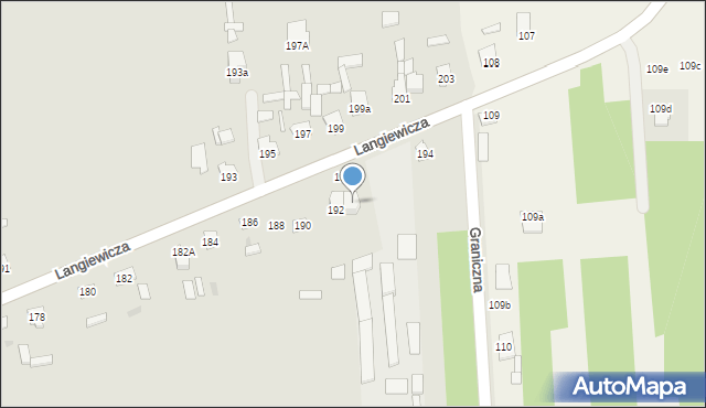 Suchedniów, Langiewicza Mariana, gen., 192a, mapa Suchedniów