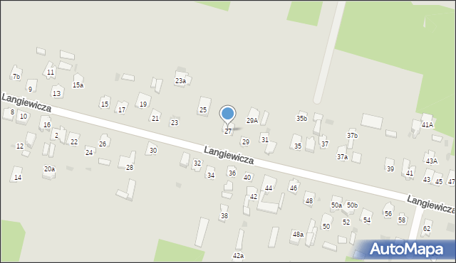 Suchedniów, Langiewicza Mariana, gen., 27, mapa Suchedniów