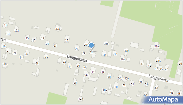 Suchedniów, Langiewicza Mariana, gen., 31, mapa Suchedniów
