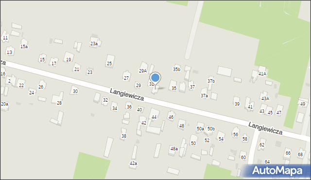 Suchedniów, Langiewicza Mariana, gen., 33, mapa Suchedniów