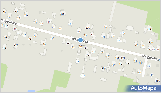 Suchedniów, Langiewicza Mariana, gen., 36, mapa Suchedniów
