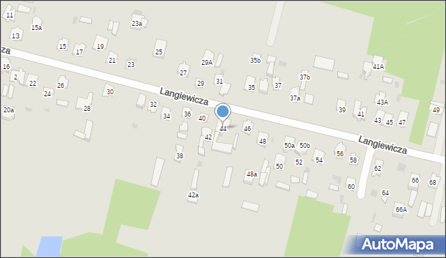 Suchedniów, Langiewicza Mariana, gen., 44, mapa Suchedniów