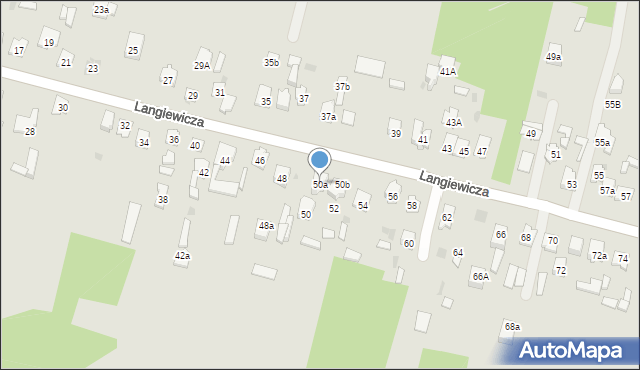 Suchedniów, Langiewicza Mariana, gen., 50a, mapa Suchedniów