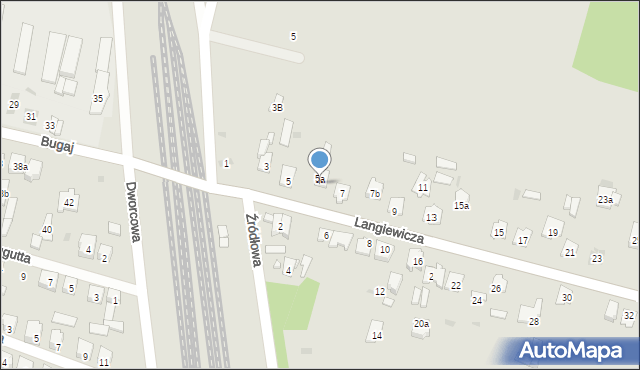 Suchedniów, Langiewicza Mariana, gen., 5b, mapa Suchedniów