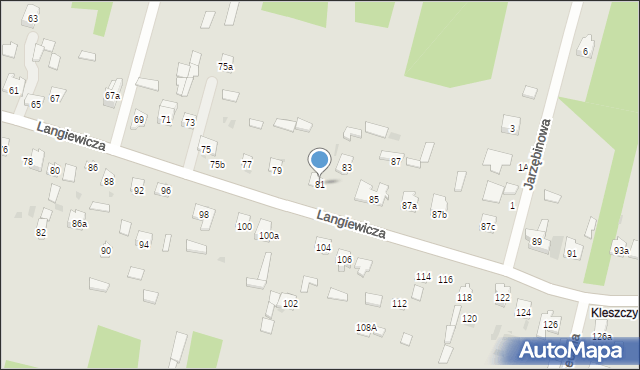 Suchedniów, Langiewicza Mariana, gen., 81, mapa Suchedniów