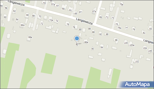 Suchedniów, Langiewicza Mariana, gen., 82, mapa Suchedniów