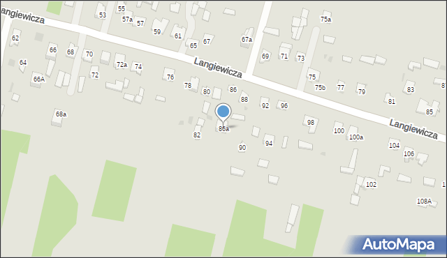 Suchedniów, Langiewicza Mariana, gen., 86a, mapa Suchedniów