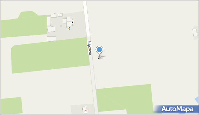 Sulbiny, Łąkowa, 25, mapa Sulbiny