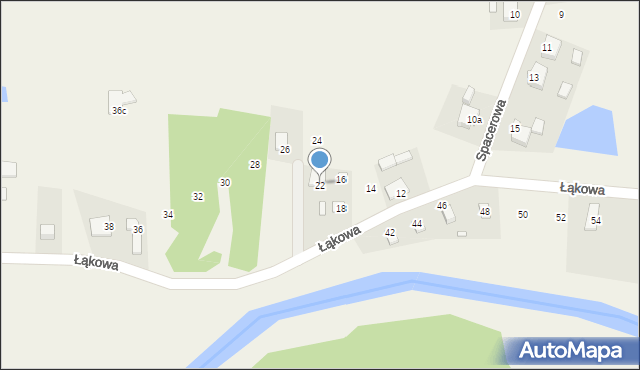 Sułów, Łąkowa, 22, mapa Sułów