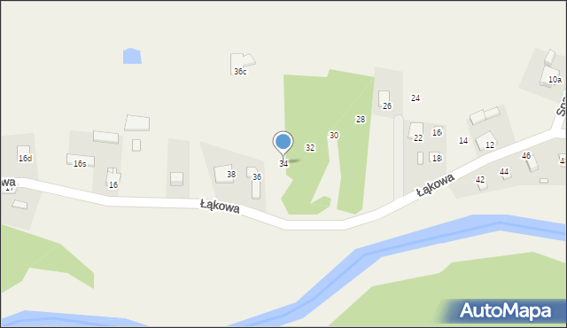 Sułów, Łąkowa, 34, mapa Sułów