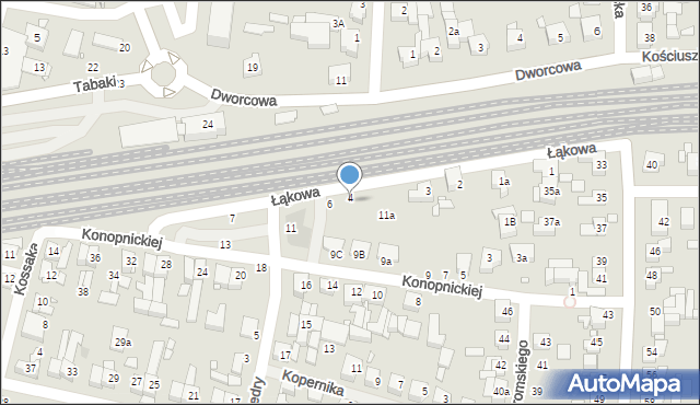 Swarzędz, Łąkowa, 5, mapa Swarzędz