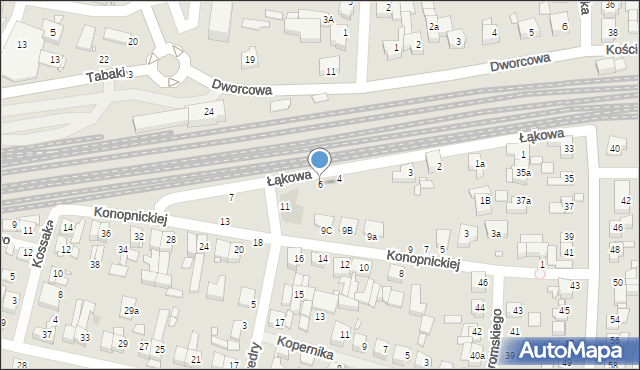 Swarzędz, Łąkowa, 6, mapa Swarzędz