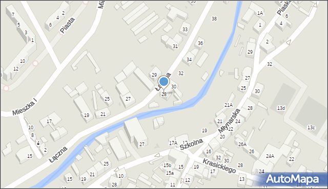 Świebodzice, Łączna, 28, mapa Świebodzice