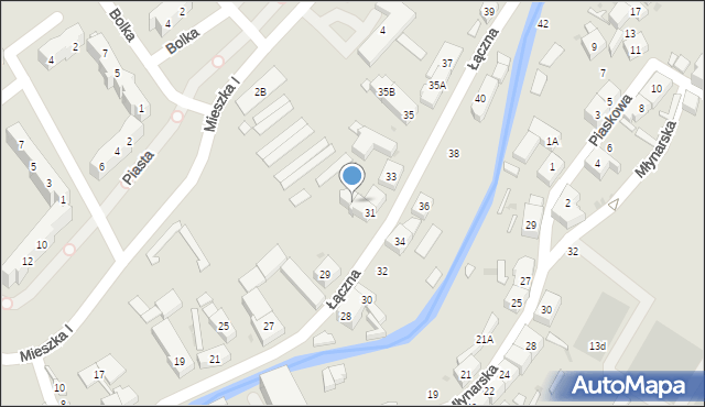 Świebodzice, Łączna, 31B, mapa Świebodzice