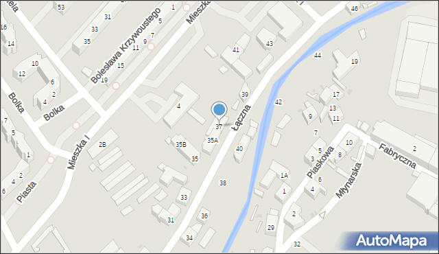 Świebodzice, Łączna, 37, mapa Świebodzice