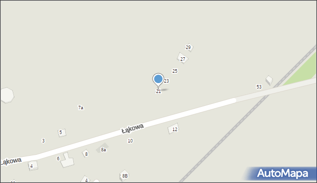 Świebodzice, Łąkowa, 21, mapa Świebodzice