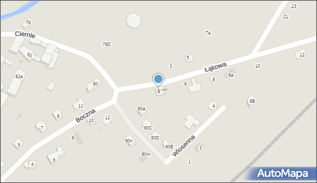 Świebodzice, Łąkowa, 4, mapa Świebodzice