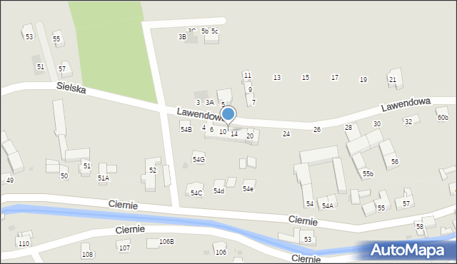 Świebodzice, Lawendowa, 12, mapa Świebodzice