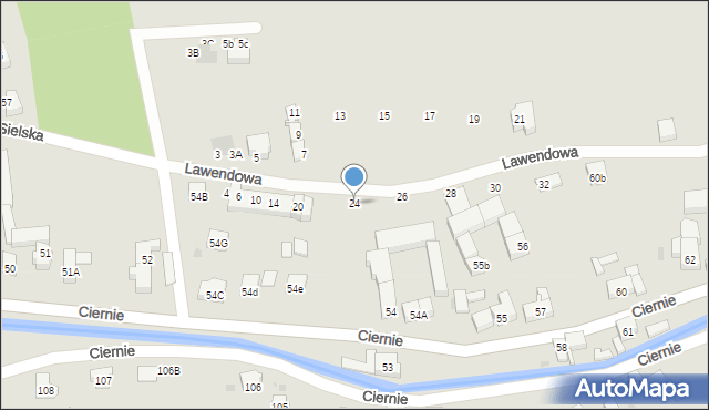 Świebodzice, Lawendowa, 24, mapa Świebodzice