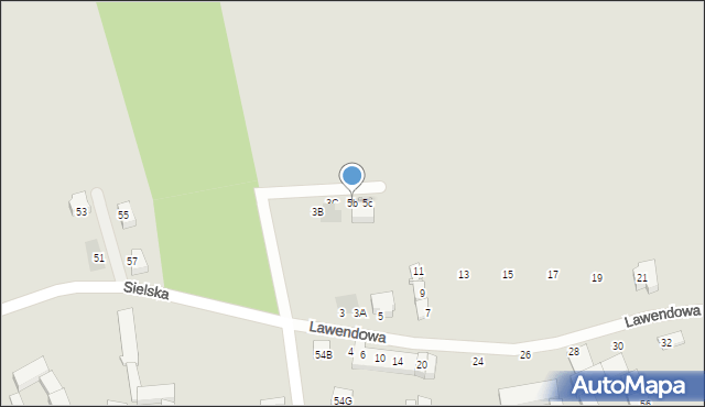 Świebodzice, Lawendowa, 5b, mapa Świebodzice