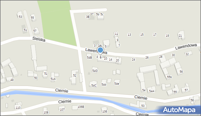 Świebodzice, Lawendowa, 6, mapa Świebodzice