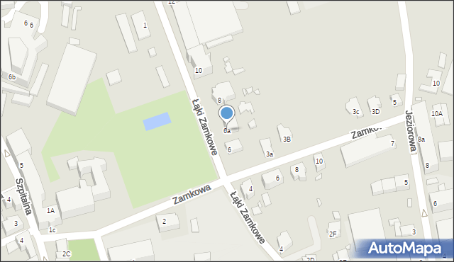 Świebodzin, Łąki Zamkowe, 6a, mapa Świebodzin