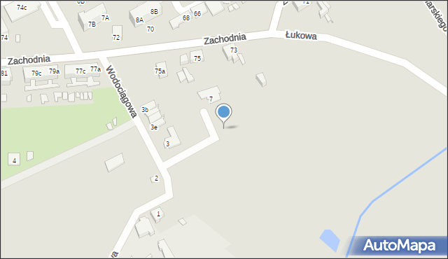 Świebodzin, Lawendowa, 5a, mapa Świebodzin