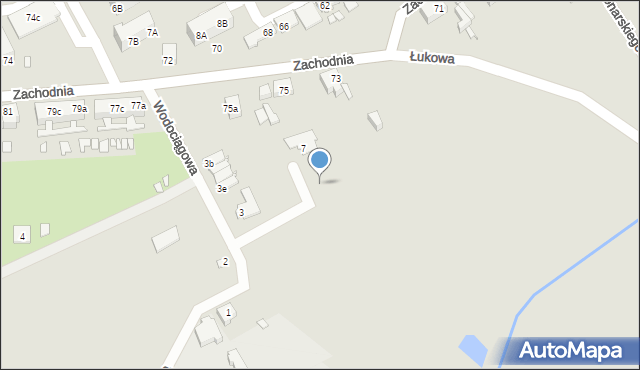 Świebodzin, Lawendowa, 5b, mapa Świebodzin