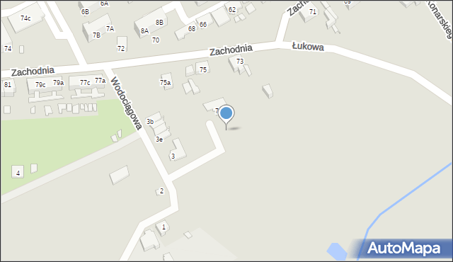 Świebodzin, Lawendowa, 5c, mapa Świebodzin
