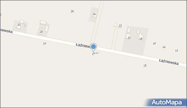 Święcice, Łaźniewska, 17, mapa Święcice
