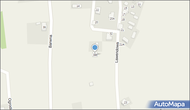 Świerczyniec, Lawendowa, 34b, mapa Świerczyniec