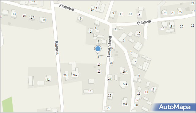 Świerczyniec, Lawendowa, 8, mapa Świerczyniec