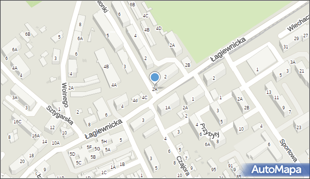 Świętochłowice, Łagiewnicka, 2A, mapa Świętochłowice