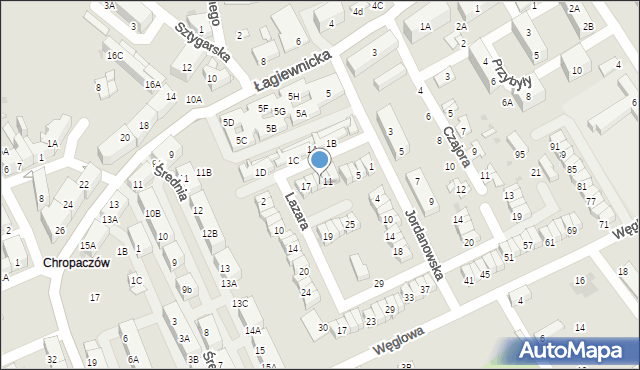 Świętochłowice, Lazara Franciszka, 13, mapa Świętochłowice
