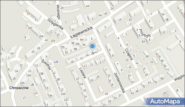 Świętochłowice, Lazara Franciszka, 1B, mapa Świętochłowice