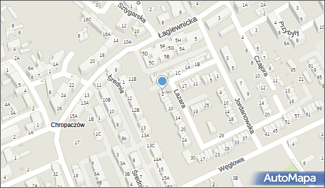 Świętochłowice, Lazara Franciszka, 2, mapa Świętochłowice