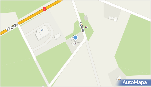 Sycewice, Łąkowa, 3, mapa Sycewice