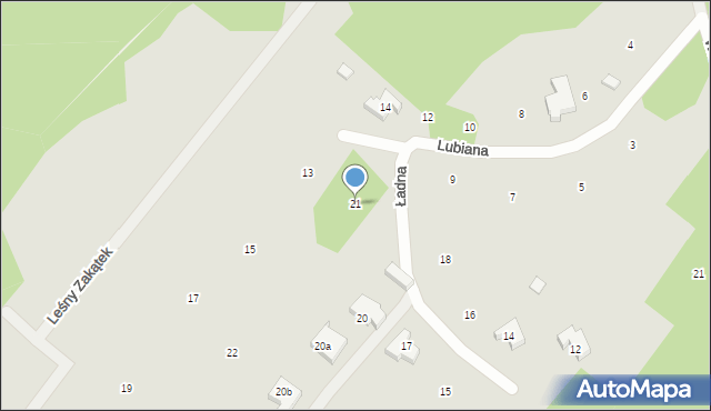 Szczecin, Ładna, 21, mapa Szczecina