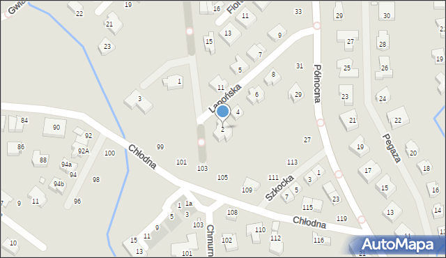 Szczecin, Lapońska, 2, mapa Szczecina