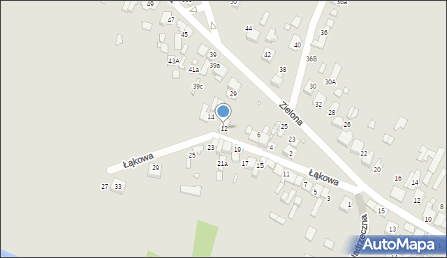 Szczekociny, Łąkowa, 12, mapa Szczekociny