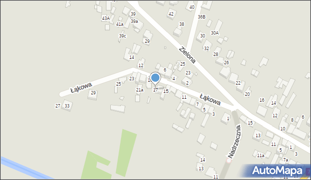 Szczekociny, Łąkowa, 17, mapa Szczekociny