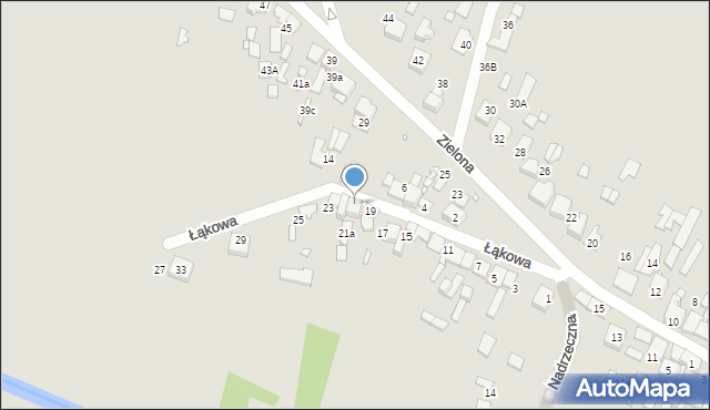 Szczekociny, Łąkowa, 21, mapa Szczekociny